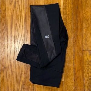 ALO size S black/shiny tights